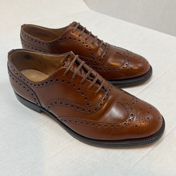 Church’s Mens UK 8.5 / US 9.5 Brown Leather Burnwood Wingtip Derby Brogue Oxford main image 11